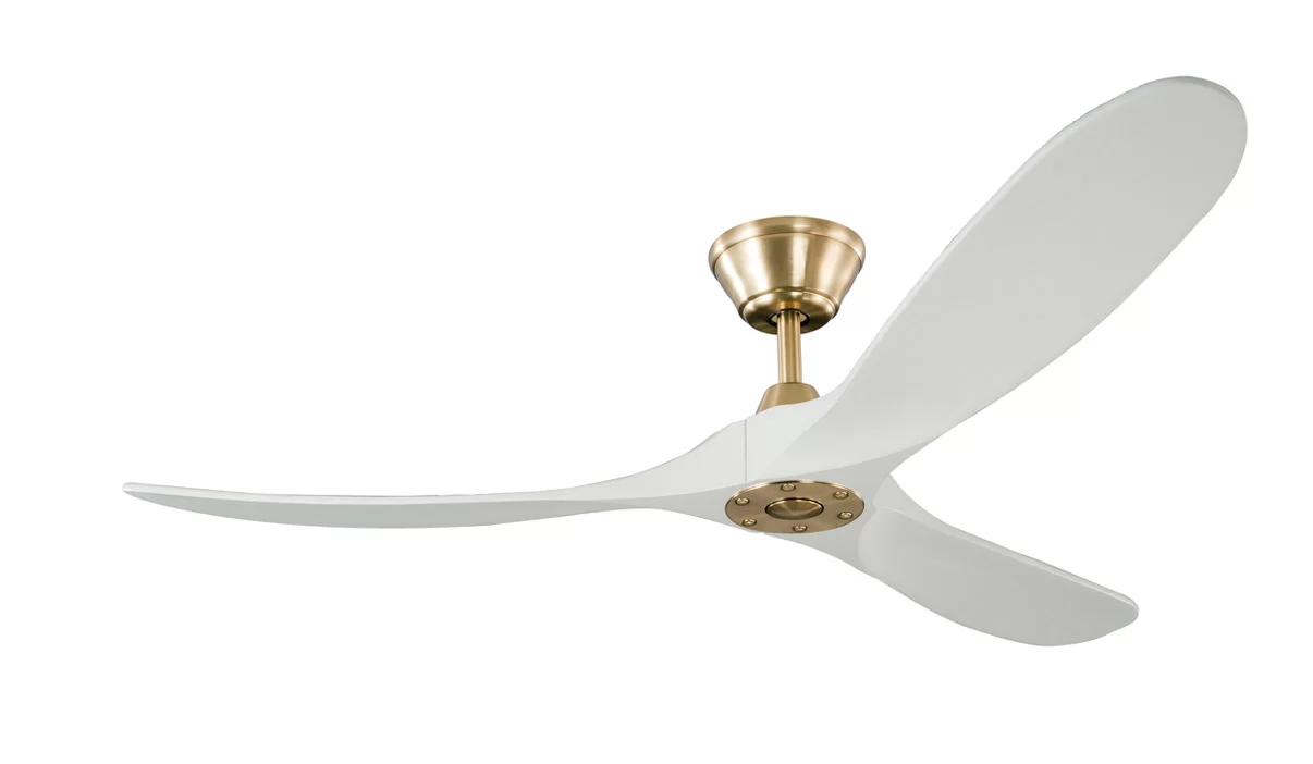 Milano SLIDER Junior Burnished Brass with White blade (solid timber) (No Light)